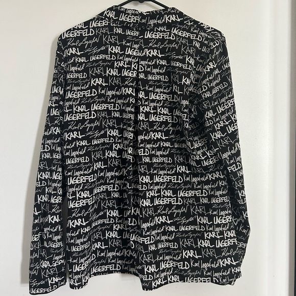 Karl Lagerfeld Graphic Blouse - Picture 3 of 3